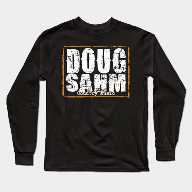 Doug Sahm -artdrawing Long Sleeve T-Shirt by Kokogemedia Apparelshop